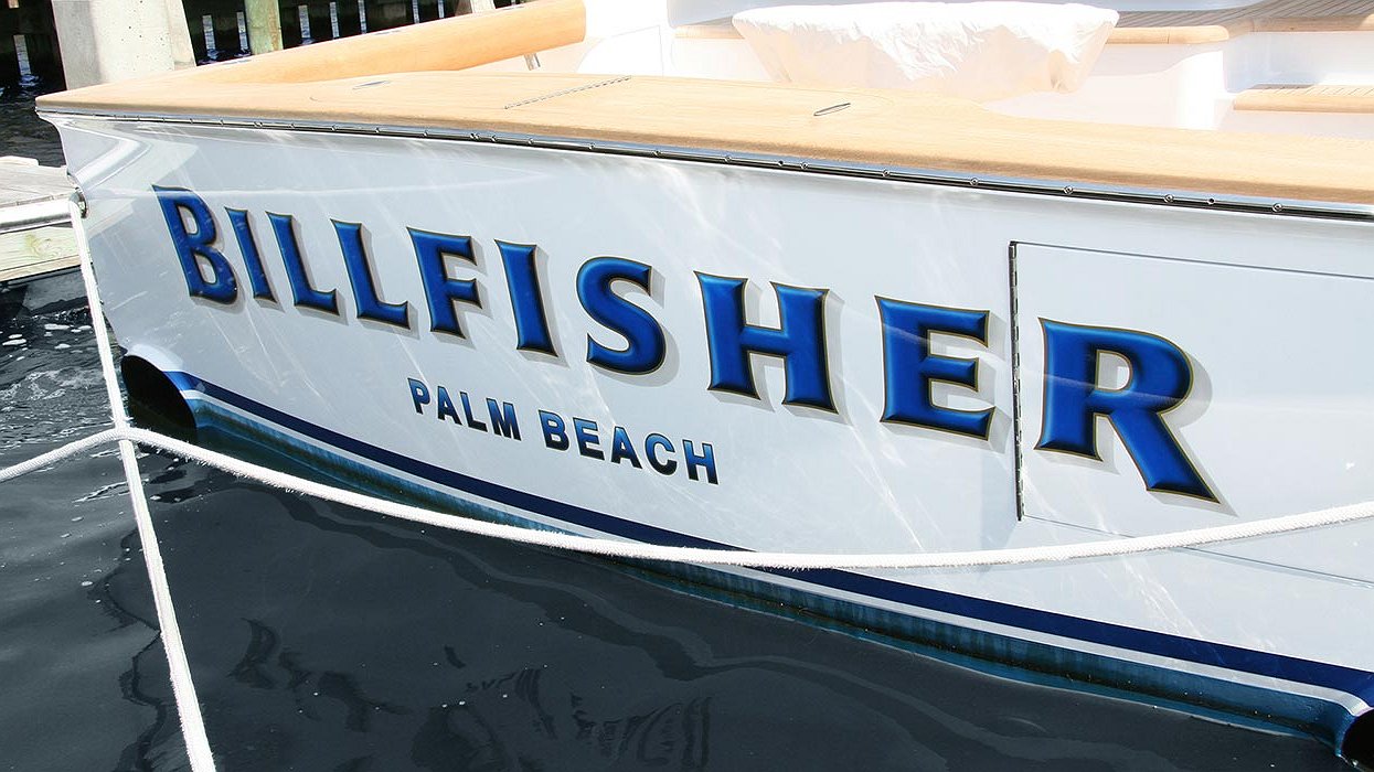 BOATS TRANSOM ARTWORK PAINTING EVERETT NAUTICAL DESIGNS