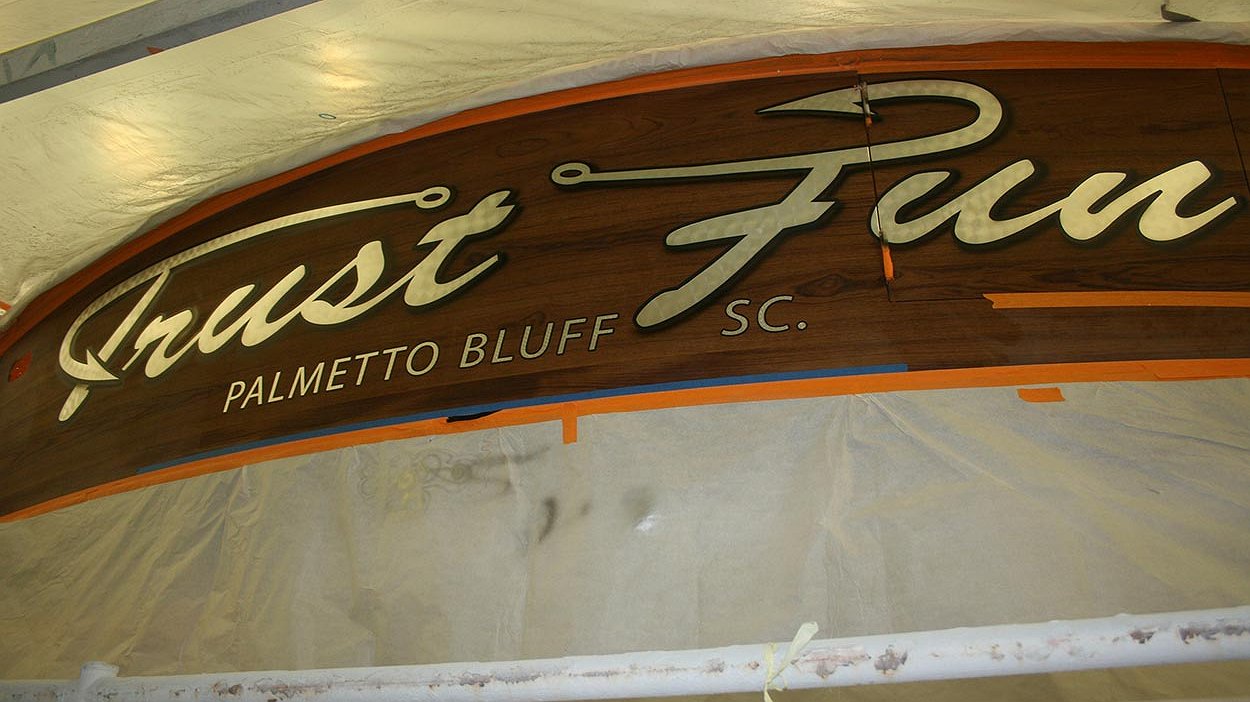 BOATS TRANSOM ARTWORK PAINTING EVERETT NAUTICAL DESIGNS