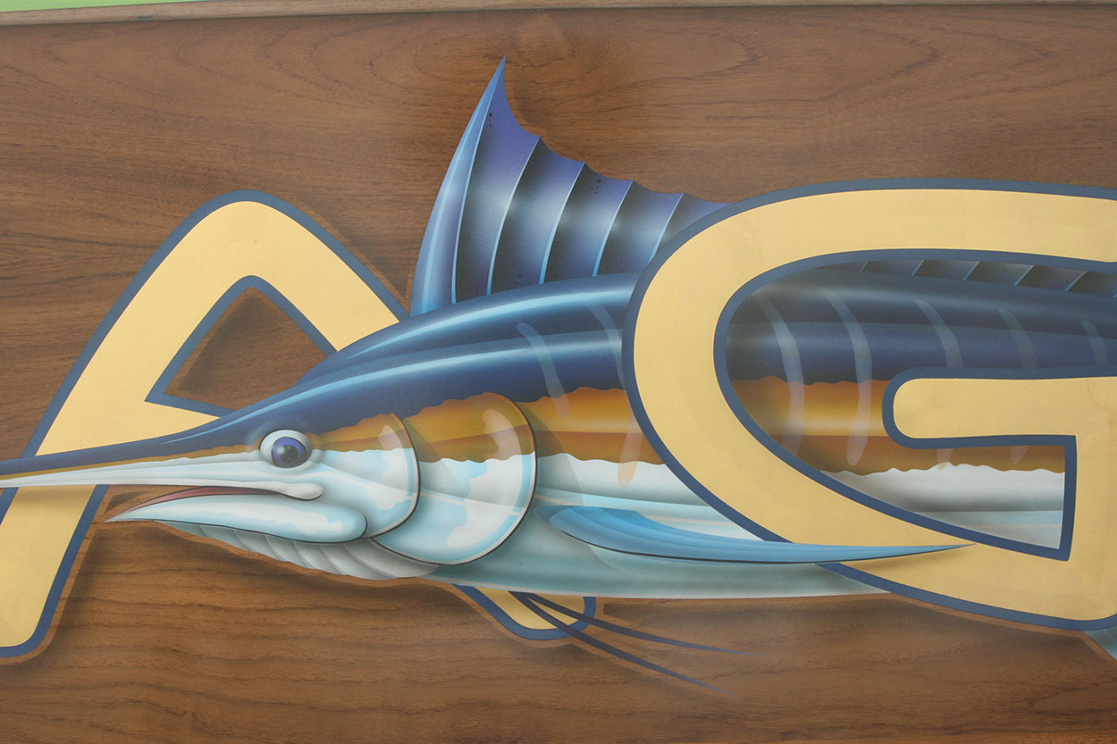 Saga, Manteo Boat Transom BOATS TRANSOM ARTWORK PAINTING EVERETT